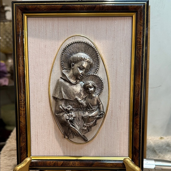 Silver Religious Icon Framed Wall Art